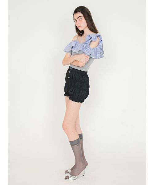 SORIN(ソリン )の「Asymmetric Frilled Top/アシンメトリック フリルトップ(Tシャツ/カットソー・レディース・グレー/ダークネイビー/ブラック・38)」の22枚目の写真
