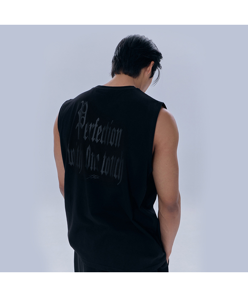 NINEZ(ナインゼット)の「コンフォートフィットスリーブレス (2カラー)(Tシャツ/カットソー・メンズ・ブラック/ホワイト・MEDIUM/LARGE/X-LARGE/2XL)」の1枚目の写真