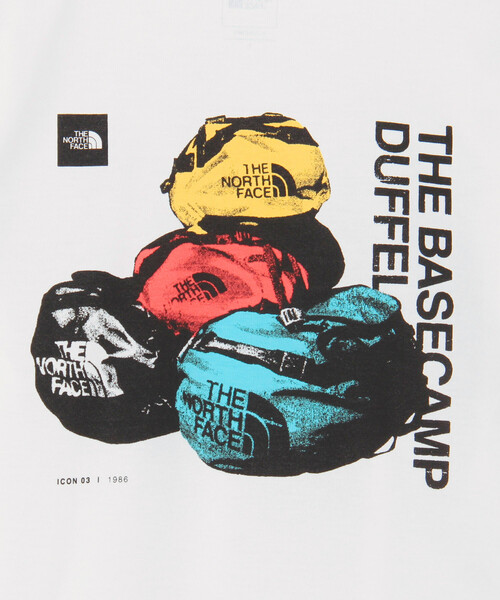 THE NORTH FACE(ザノースフェイス)の「THE NORTH FACE/ザ・ノース・フェイス ショートスリーブベースキャンプダッフルグラフィックティー(ユニセックス)(Tシャツ/カットソー・メンズ・ブラック/ホワイト・X-LARGE/LARGE/MEDIUM)」の11枚目の写真