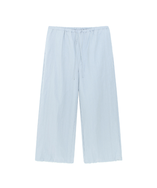 THECOLDESTMOMENT(ザコールデストモーメント)の「TCM mini logo nylon pants (sky blue)(スウェットパンツ・レディース・その他・SMALL/MEDIUM/LARGE)」の2枚目の写真
