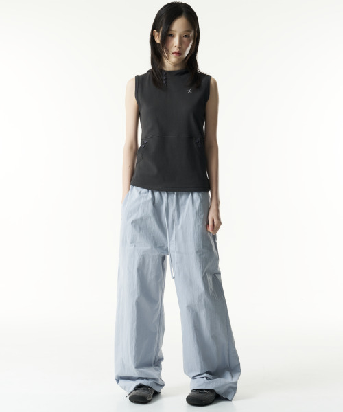 THECOLDESTMOMENT(ザコールデストモーメント)の「TCM mini logo nylon pants (sky blue)(スウェットパンツ・レディース・その他・SMALL/MEDIUM/LARGE)」の9枚目の写真