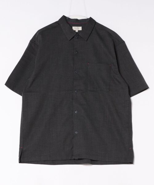 LB/S (エルビーエス)の「【NATURAL STORY/ナチュラルストーリー】【涼しく快適!リネンタッチ】 ストレッチシャツ 夏服 リネンライク 清涼感 羽織り(シャツ/ブラウス・メンズ・カーキ/アイボリー/グレー/チャコールグレー・LARGE/X-LARGE/MEDIUM)」の1枚目の写真