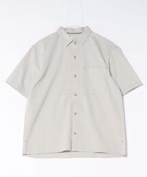 【NATURAL STORY/ナチュラルストーリー】【涼しく快適！リネンタッチ】 ストレッチシャツ 夏服 リネンライク 清涼感 羽織り