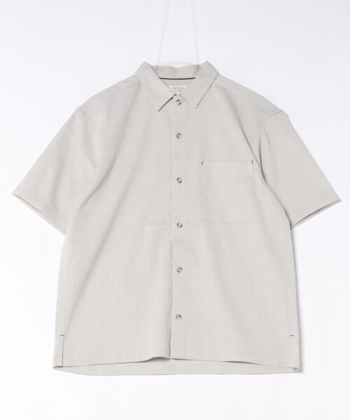 LB/S (エルビーエス)の「【NATURAL STORY/ナチュラルストーリー】【涼しく快適!リネンタッチ】 ストレッチシャツ 夏服 リネンライク 清涼感 羽織り(シャツ/ブラウス・メンズ・カーキ/アイボリー/グレー/チャコールグレー・LARGE/X-LARGE/MEDIUM)」の2枚目の写真