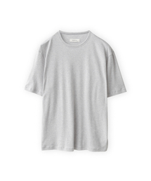 BROWNYARD（ブラウンヤード）の「カシミヤハーフスリーブ、ライトグレー（Tシャツ/カットソー）」
