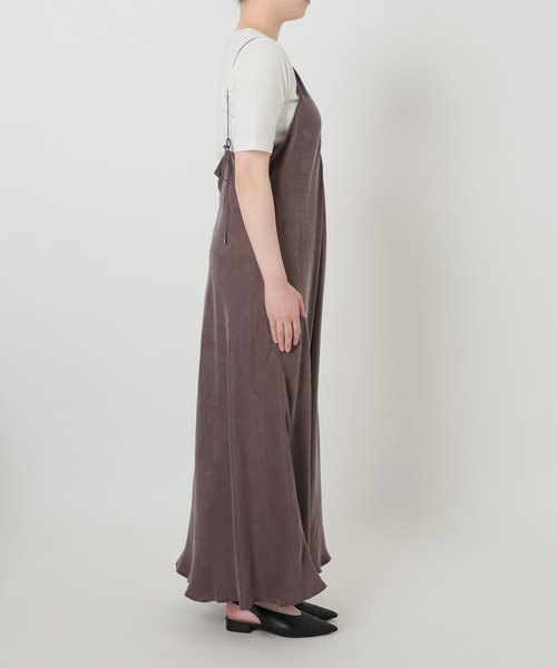 SLOBE IENA(スローブイエナ)の「フィブリルバイアスワンピース(ワンピース・レディース・ブラック/ブラウン・38/36)」の12枚目の写真