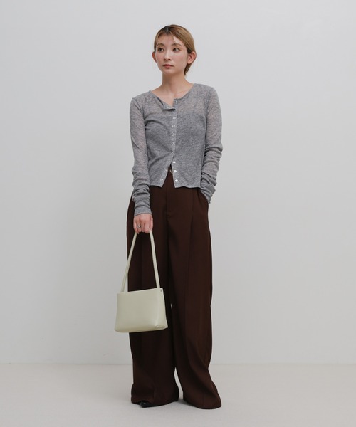 select MOCA（セレクトモカ）の「2WAYコンパクトスクエアショルダーバッグ（ショルダーバッグ・レディース・ブラック/アイボリー・FREE）」の6枚目の写真