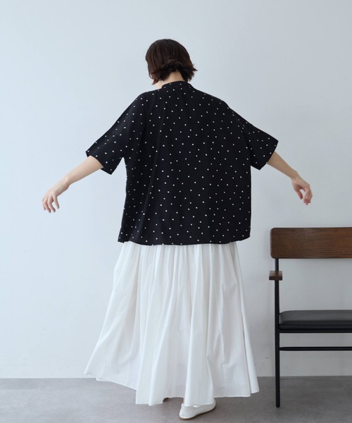 Libra Cue(リブラ キュー)の「コットンギャザーボリュームスカート(スカート・レディース・ベビーピンク/スカイブルー/ブラック/アイボリー・FREE)」の13枚目の写真