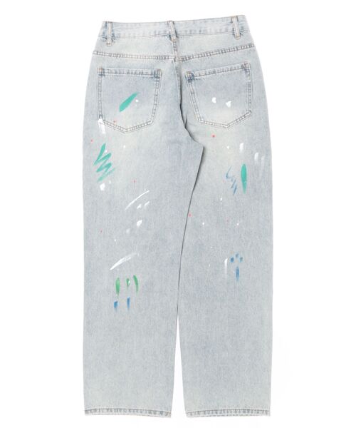 HOOK(フック)の「HOOK ペイントスプラッシュ デニムパンツ(デニムパンツ・メンズ・ライトブルー・M/L/XL)」の5枚目の写真