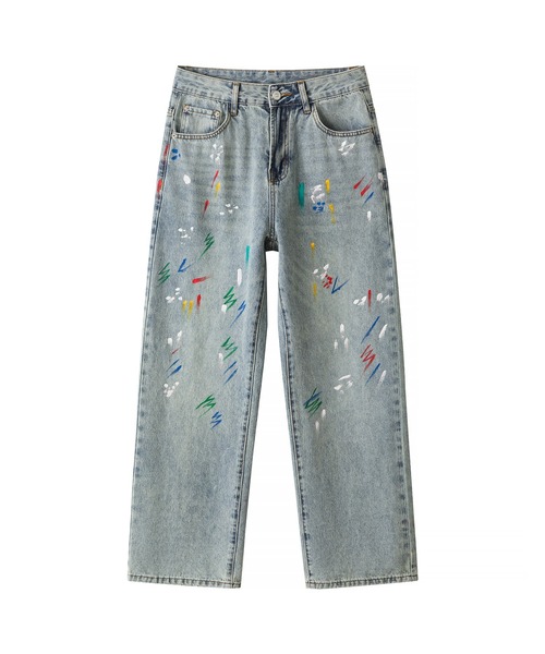 HOOK(フック)の「HOOK ペイントスプラッシュ デニムパンツ(デニムパンツ・メンズ・ライトブルー・M/L/XL)」の15枚目の写真