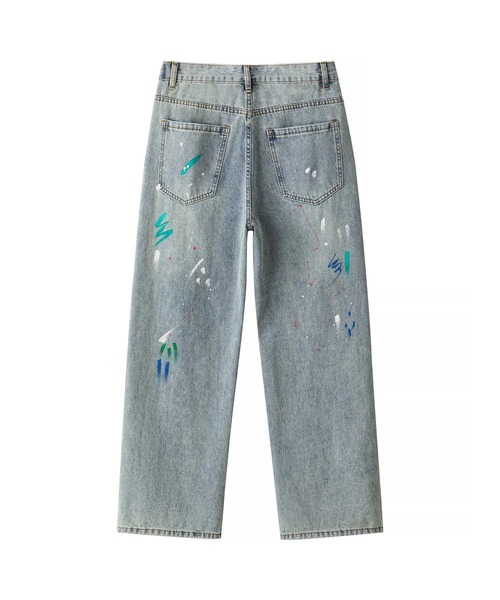 HOOK(フック)の「HOOK ペイントスプラッシュ デニムパンツ(デニムパンツ・メンズ・ライトブルー・M/L/XL)」の16枚目の写真
