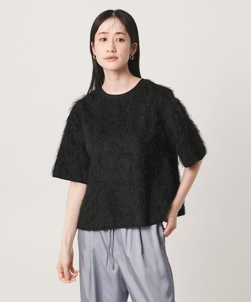 UNITED ARROWS(ユナイテッドアローズ)の「フリンジ Tシャツ ブラウス(シャツ/ブラウス・レディース・ホワイト/ブラック・FREE)」の2枚目の写真