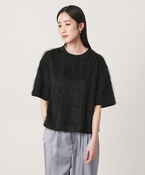 UNITED ARROWS(ユナイテッドアローズ)の「フリンジ Tシャツ ブラウス(シャツ/ブラウス・レディース・ホワイト/ブラック・FREE)」の3枚目の写真