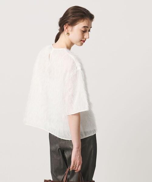 UNITED ARROWS(ユナイテッドアローズ)の「フリンジ Tシャツ ブラウス(シャツ/ブラウス・レディース・ホワイト/ブラック・FREE)」の6枚目の写真