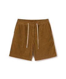 ガーメントダイ サマー コーデュロイ ショーツ BROWN