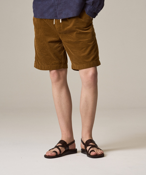 RISE&BELOW(ライズアンドビロー)の「ガーメントダイ サマー コーデュロイ ショーツ BROWN(その他パンツ・メンズ・その他・30/32/34/36)」の2枚目の写真