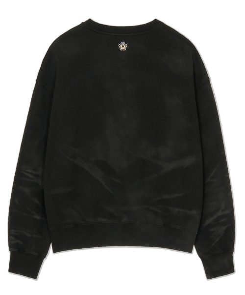 ULKIN(ウルキン)の「ブリーチビーズスウェットシャツ_ブラック(スウェット・レディース・ブラック・MEDIUM/X-LARGE)」の3枚目の写真