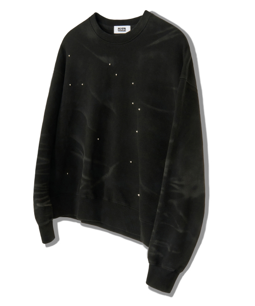 ULKIN(ウルキン)の「ブリーチビーズスウェットシャツ_ブラック(スウェット・レディース・ブラック・MEDIUM/X-LARGE)」の4枚目の写真