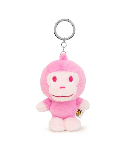 BABY MILOラガーシャツ M ピンクと黒のストライプ BABY MILO FAUX FUR PLUSH DOLL KEYCHAIN #2（キーホルダー）｜BABY