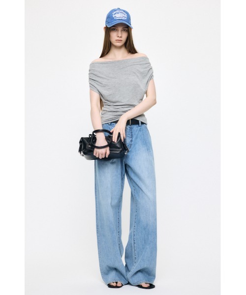 MOUSSY(マウジー)の「YACHT CLUB CREW キャップ(キャップ・レディース・ライトブラック/ブルー・FREE)」の3枚目の写真