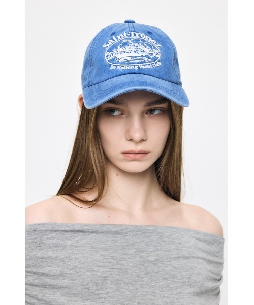 MOUSSY(マウジー)の「YACHT CLUB CREW キャップ(キャップ・レディース・ライトブラック/ブルー・FREE)」の17枚目の写真