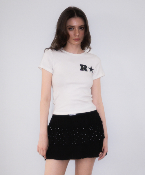 ROSEFRANTZ（ロゼフランツ）の「Cancan Frill Mini Skirt [Black]（スカート・レディース・ブラック・OS）」の4枚目の写真