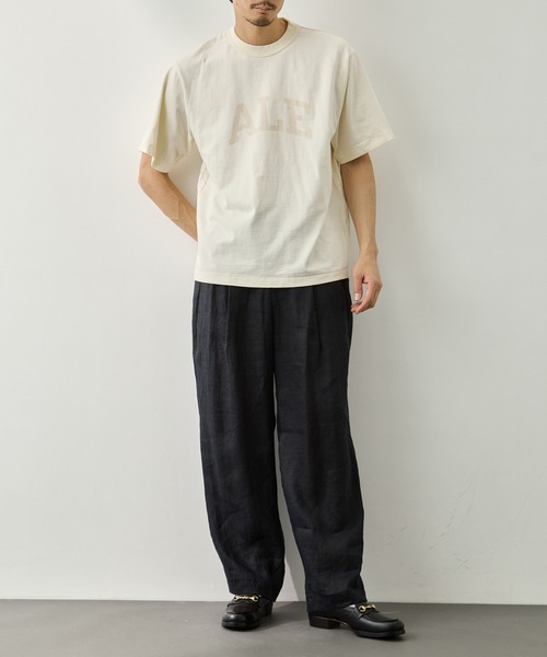 markaware(マーカウェア)の「DOUBLE PLEATED EASY TROUSERS(スラックス・メンズ・ブラック・2)」の6枚目の写真