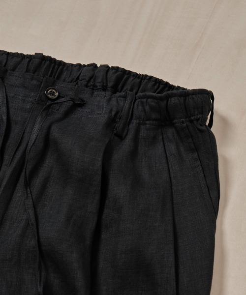 markaware(マーカウェア)の「DOUBLE PLEATED EASY TROUSERS(スラックス・メンズ・ブラック・2)」の10枚目の写真