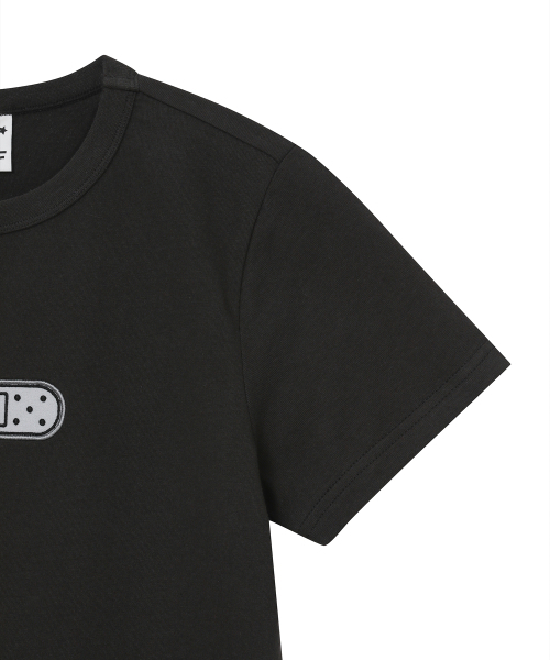 BAUF（バウフ）の「バンドロゴスリムフィットTシャツ[チャコール]（Tシャツ/カットソー・レディース・その他・FREE）」の5枚目の写真