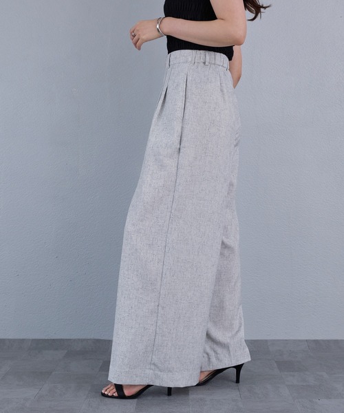 murea(ミュレア)の「フロントタックルーズワイドパンツ(その他パンツ・レディース・ベージュ/グレー・S/M)」の14枚目の写真