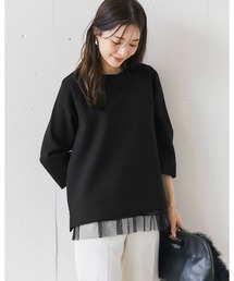 ライトダンボールニット・レイヤードトップス