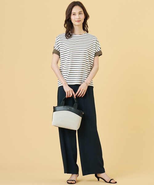 J.PRESS Ladies（J.プレス レディス）の「【セットアップ対応・人気素材】Light ジョーゼット イージー パンツ（その他パンツ・レディース・ダークブラウン系/ブラック系/ネイビー系・S/XS/XXS）」の16枚目の写真