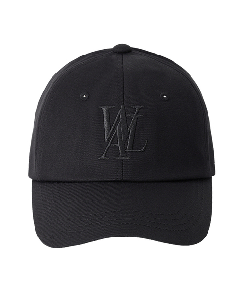 WOOALONG(ウアロン)の「シグネチャーロゴボールキャップ(8色)(キャップ・レディース・ピンク/ネイビー/スカイブルー/ブラック/サンドベージュ/ライトグリーン/ブラック×ブラック/チャコール/ワイン/ライトピンク/ダークブルー・SMALL/MEDIUM)」の3枚目の写真