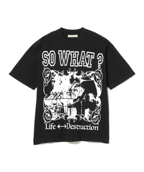 BEAMS T(ビームスティー)の「Henry Johnson / So What? T-Shirt(Tシャツ/カットソー・メンズ・ブラック・XL/L/M)」の4枚目の写真