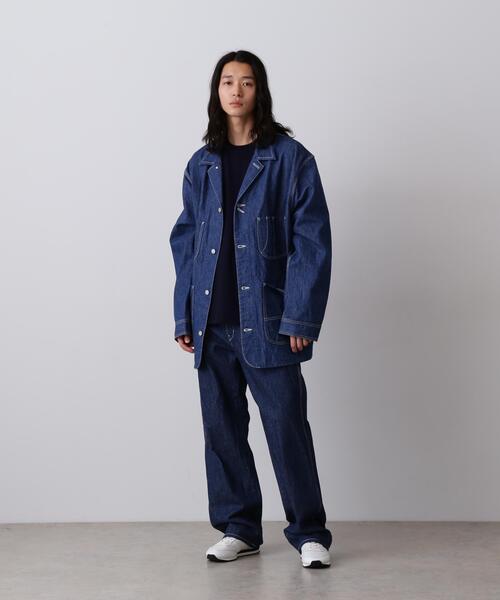 Y(ワイ)の「Y / 13oz ORGANIC COTTON DENIM PAINTER PANTS(デニムパンツ・メンズ・ネイビー/ホワイト・MEDIUM/SMALL/LARGE)」の2枚目の写真