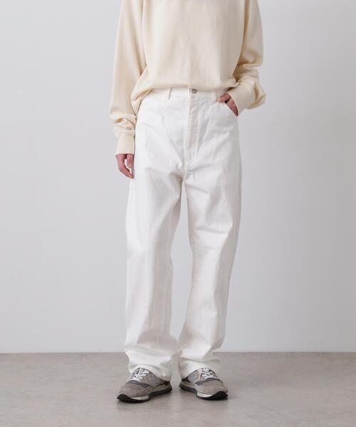 Y(ワイ)の「Y / 13oz ORGANIC COTTON DENIM PAINTER PANTS(デニムパンツ・メンズ・ネイビー/ホワイト・MEDIUM/SMALL/LARGE)」の3枚目の写真