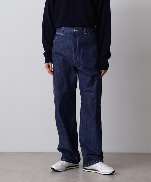 Y(ワイ)の「Y / 13oz ORGANIC COTTON DENIM PAINTER PANTS(デニムパンツ・メンズ・ネイビー/ホワイト・MEDIUM/SMALL/LARGE)」の6枚目の写真