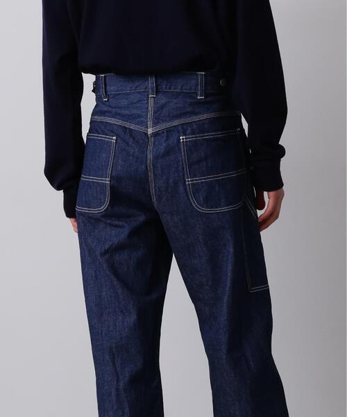 Y(ワイ)の「Y / 13oz ORGANIC COTTON DENIM PAINTER PANTS(デニムパンツ・メンズ・ネイビー/ホワイト・MEDIUM/SMALL/LARGE)」の11枚目の写真