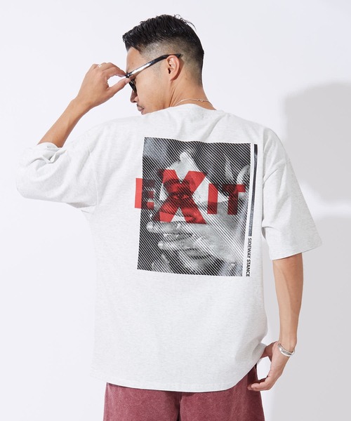 En serio TOKYO（エンソリオトーキョー）の「【SIDEWAYSTANCE】ハッチンググラフィック半袖Tシャツ 70811（Tシャツ/カットソー・メンズ・ブラック/ホワイト/アッシュ・SMALL/MEDIUM/LARGE/X-LARGE）」の3枚目の写真