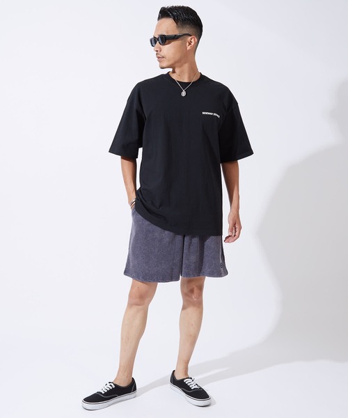 En serio TOKYO（エンソリオトーキョー）の「【SIDEWAYSTANCE】ハッチンググラフィック半袖Tシャツ 70811（Tシャツ/カットソー・メンズ・ブラック/ホワイト/アッシュ・SMALL/MEDIUM/LARGE/X-LARGE）」の6枚目の写真
