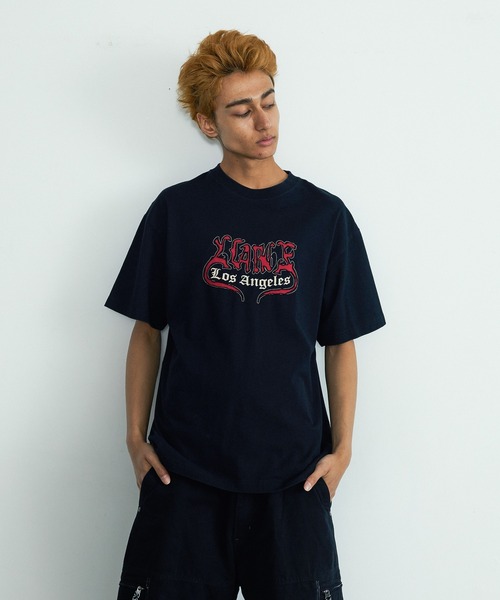 XLARGE(エクストララージ)の「HELL S/S TEE(Tシャツ/カットソー・メンズ・ネイビー/パープル/ブラック・M/S/XL/L)」の2枚目の写真