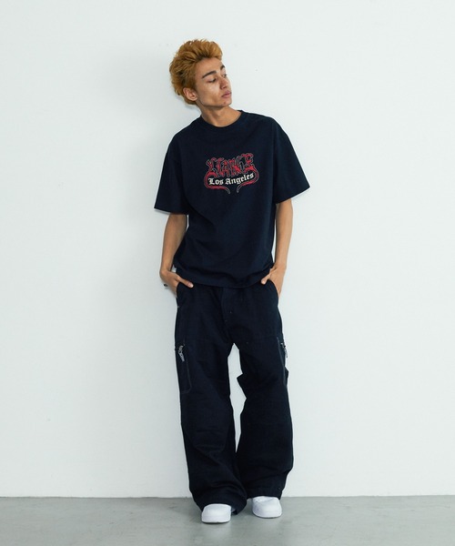 XLARGE(エクストララージ)の「HELL S/S TEE(Tシャツ/カットソー・メンズ・ネイビー/パープル/ブラック・M/S/XL/L)」の4枚目の写真