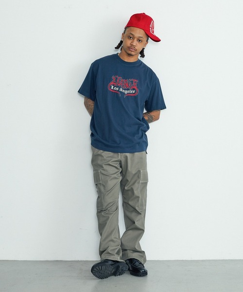 XLARGE(エクストララージ)の「HELL S/S TEE(Tシャツ/カットソー・メンズ・ネイビー/パープル/ブラック・M/S/XL/L)」の5枚目の写真
