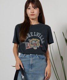 REMI RELIEF/レミレリーフ SP加工T(LAUREL VILLE) ヴィンテージ アメカジ クルーネック プリントTシャツ メンズ 秋服 2026年秋冬