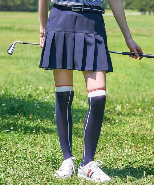 adabat(アダバット)の「【ADABAT NAVY】接触冷感 ダブルクロスプリーツスカート(スカート・レディース・ネイビー/ライトグレー系9・38/40/42)」の12枚目の写真