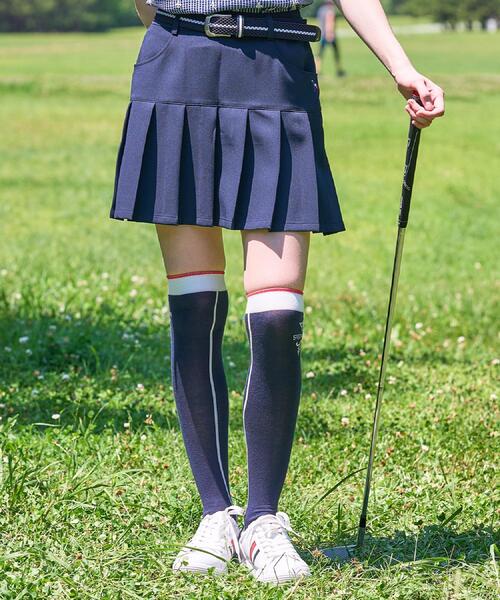 adabat(アダバット)の「【ADABAT NAVY】接触冷感 ダブルクロスプリーツスカート(スカート・レディース・ネイビー/ライトグレー系9・38/40/42)」の13枚目の写真