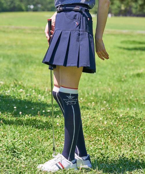 adabat(アダバット)の「【ADABAT NAVY】接触冷感 ダブルクロスプリーツスカート(スカート・レディース・ネイビー/ライトグレー系9・38/40/42)」の15枚目の写真