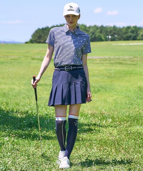 adabat(アダバット)の「【ADABAT NAVY】接触冷感 ダブルクロスプリーツスカート(スカート・レディース・ネイビー/ライトグレー系9・38/40/42)」の17枚目の写真