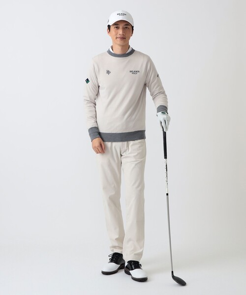 BEAMS GOLF（ビームスゴルフ）の「PL.SFDT_SC_KT.PO（ニット/セーター・メンズ・ホワイト系その他5/サックスブルー・XL/S/L）」の6枚目の写真