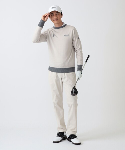 BEAMS GOLF（ビームスゴルフ）の「PL.SFDT_SC_KT.PO（ニット/セーター・メンズ・ホワイト系その他5/サックスブルー・XL/S/L）」の8枚目の写真